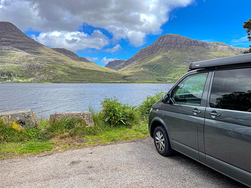 VW Ruby campervan hire vacation in scotland