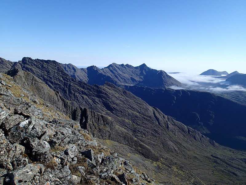 Camp near Cuillin mountains Skye