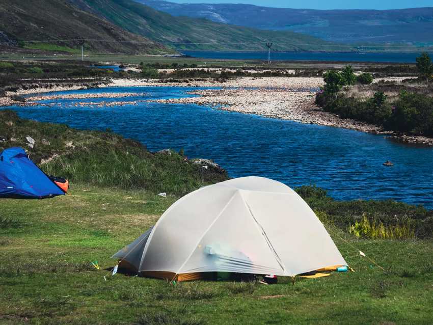Camping Glensligachan op Skye
