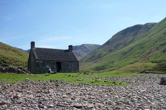 Campervanning Scotland stay in a-bothy