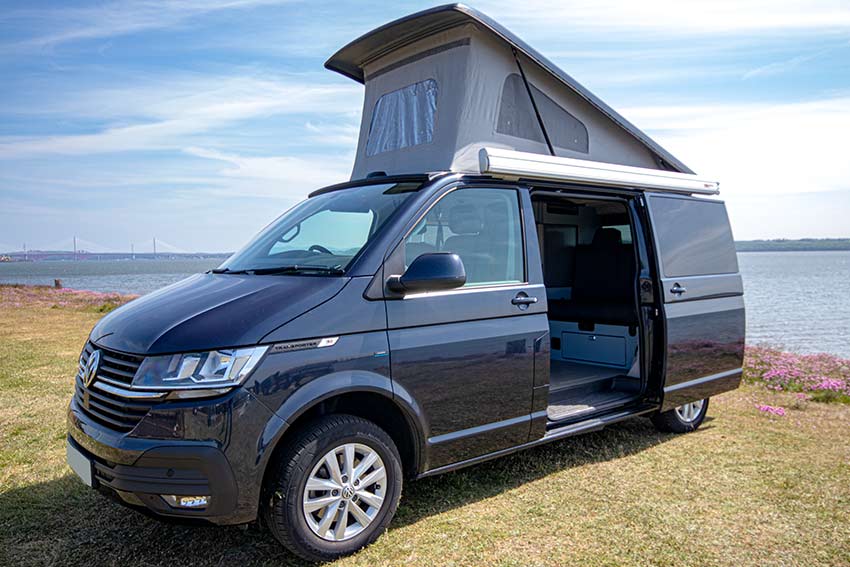 VW campervan hire Edinburgh T6 Betty