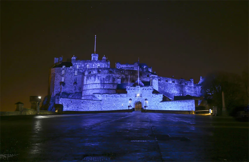 Unternehmungen-in-Schottland-im-November-Edinburgh-Castle Feierlichkeiten zum St. Andrews Day im Edinburgh Castle
