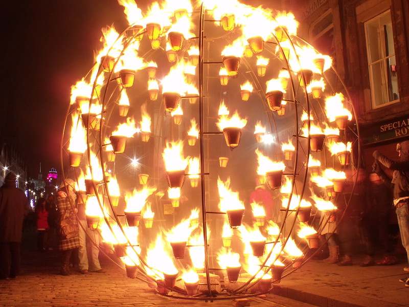 Fire Hogmanay Scottish New Year Tradition