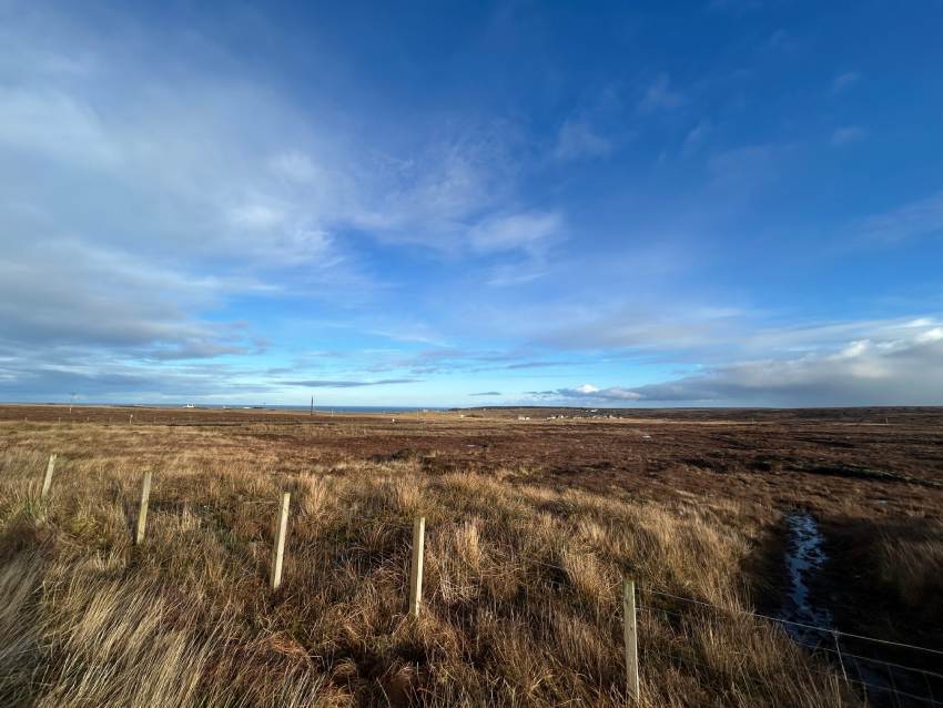 Uitzicht vanaf Galson Campsite Lewis, het hele jaar geopend