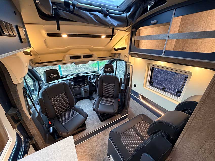 Campervan with solar Scotland cabin space